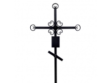 Крест металлический малый с порошковым покрытием Борское