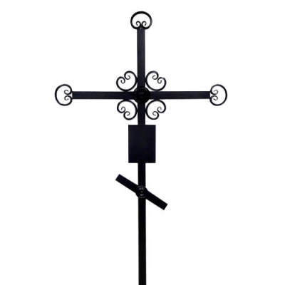 Крест металлический малый с порошковым покрытием Борское