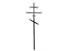 Крест металлический средний с порошковым покрытием Борское